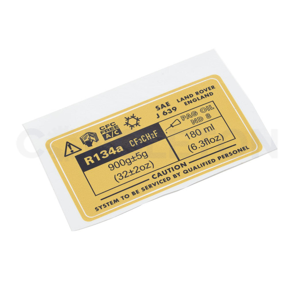 Range Rover Classic Decker Panel A/C Decal