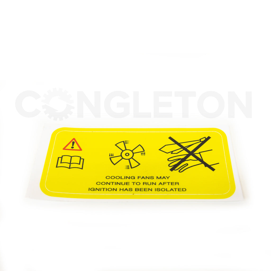 1987-1989 Range Rover Classic Cooling Fan Sticker