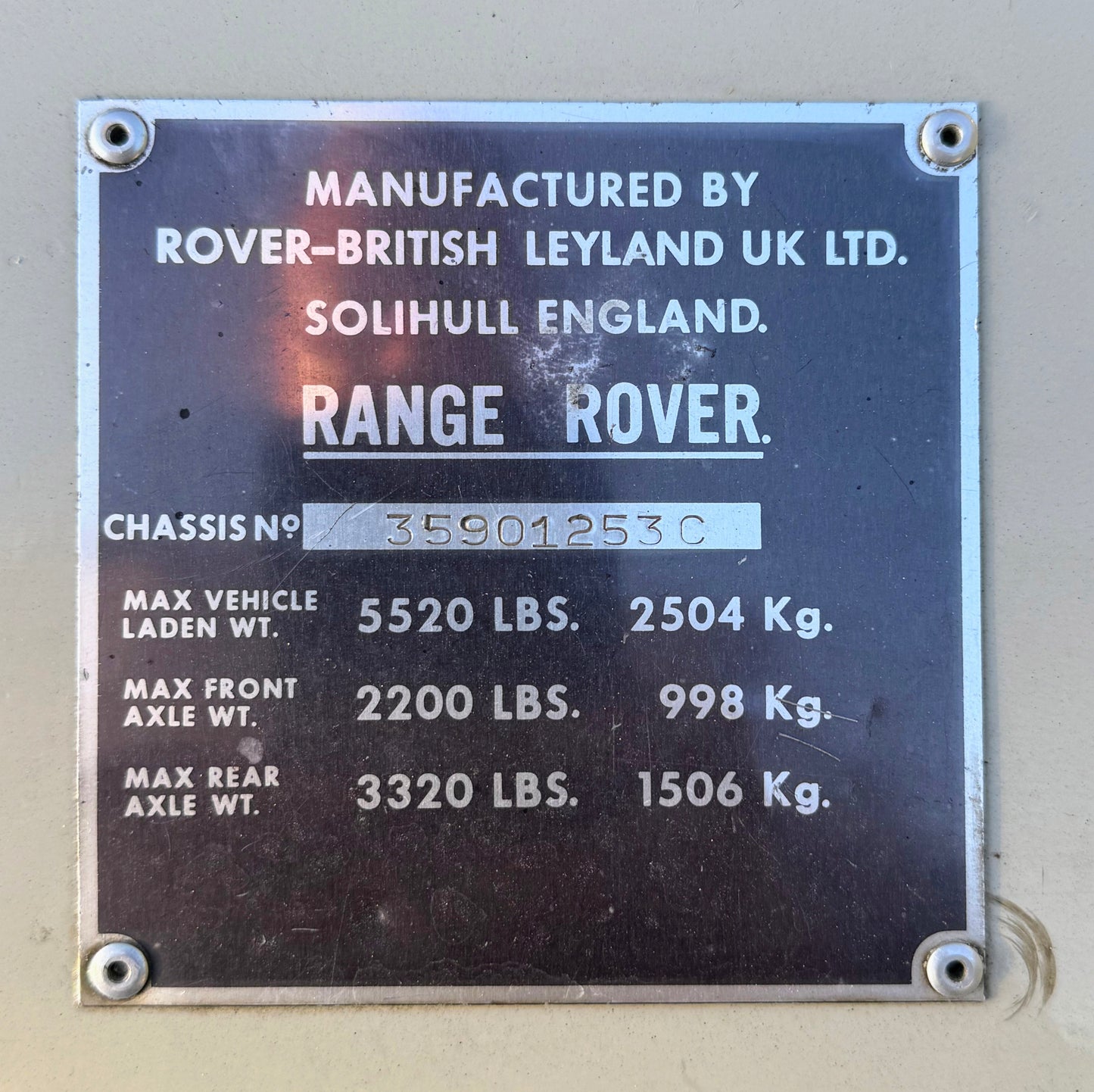 1975 Range Rover Two Door