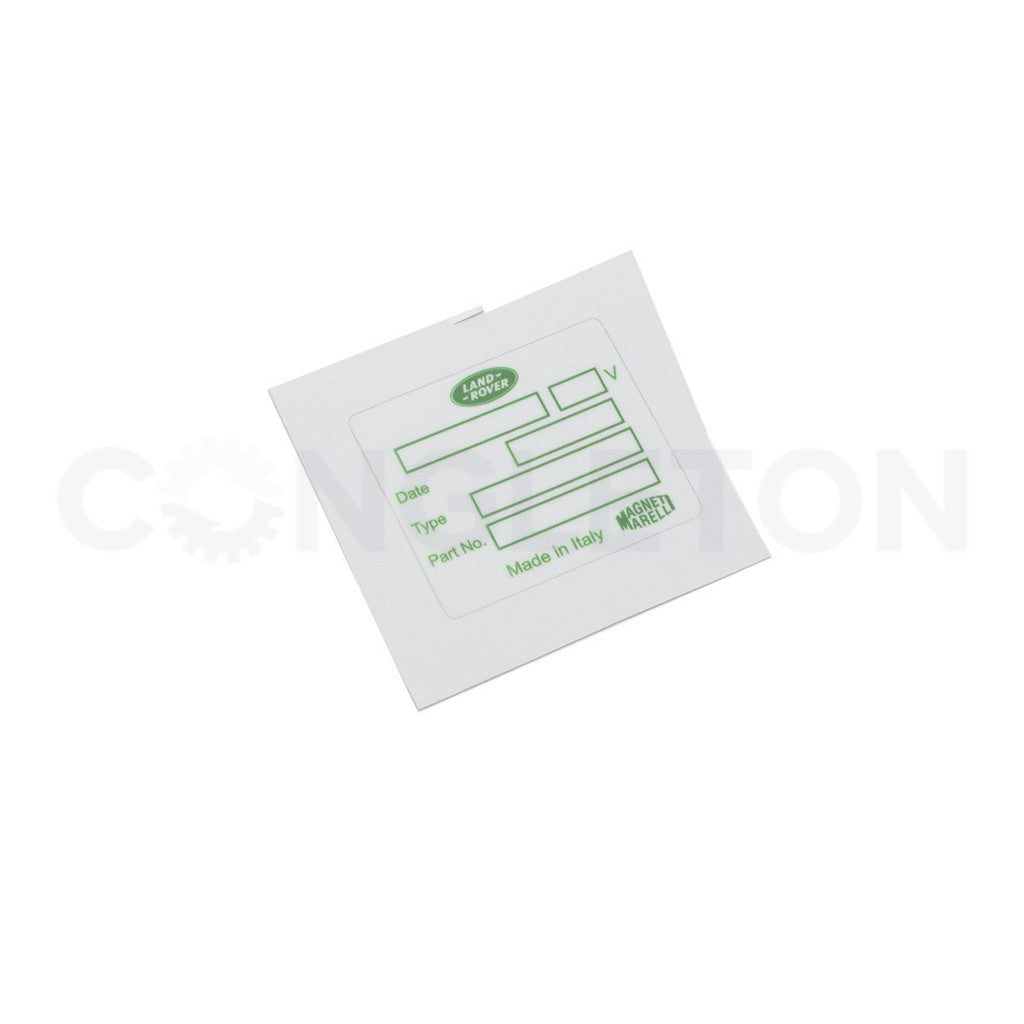 Range Rover Classic Alternator Sticker