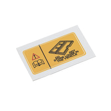 Range Rover Classic Spare Parcel Shelf Sticker