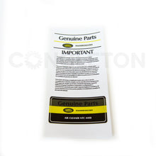 1987-1989 Range Rover Classic Genuine Parts Sticker